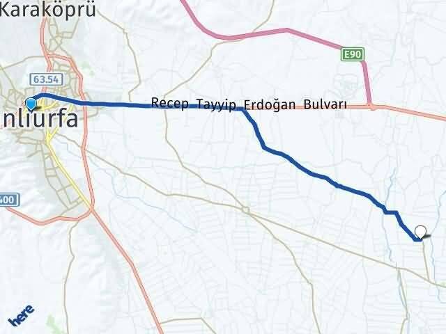 Şanlıurfa Haliliye Yenisu Haliliye Arası Kaç Km - Yol Haritası