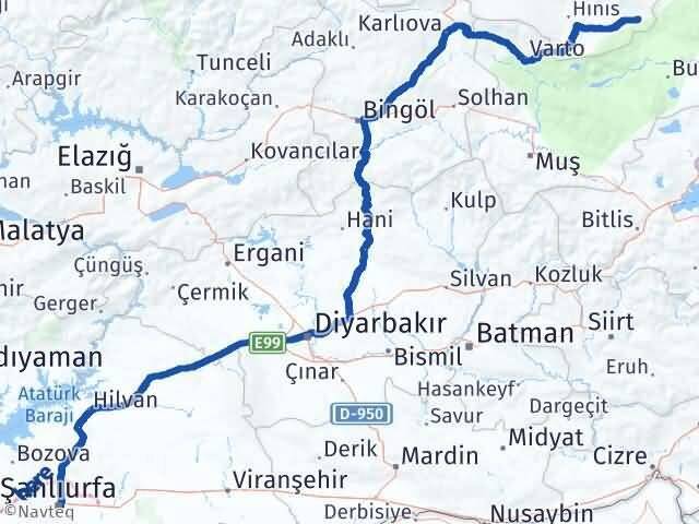 Şanlıurfa Karaçoban Erzurum Arası Kaç Km - Yol Haritası