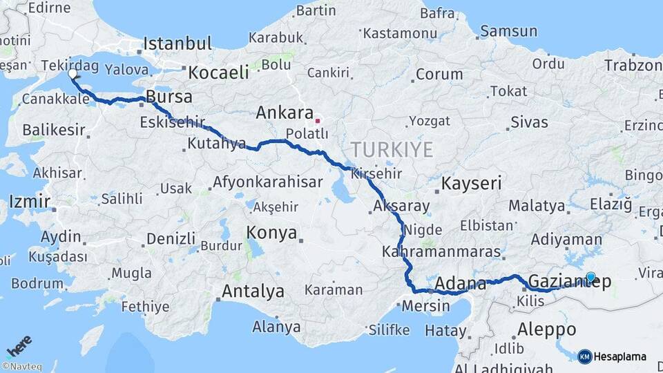 Şanlıurfa Marmara Balıkesir Arası Kaç Km - Yol Haritası