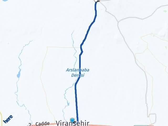 Şanlıurfa Viranşehir Ballıca Viranşehir Arası Kaç Km - Yol Haritası