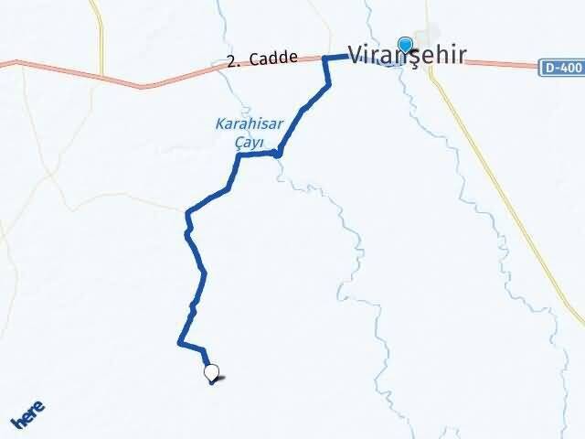 Şanlıurfa Viranşehir Yıldız Viranşehir Arası Kaç Km - Yol Haritası