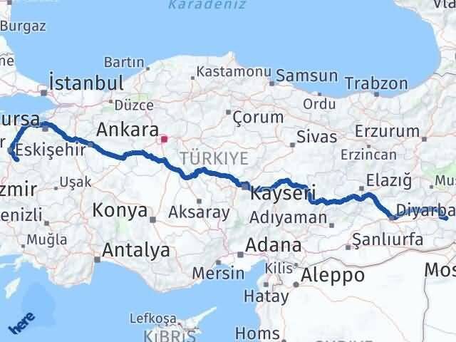 Siirt Bigadiç Balıkesir Arası Kaç Km - Yol Haritası
