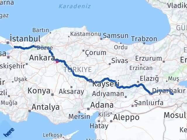 Siirt Dilovası Kocaeli Arası Kaç Km - Yol Haritası