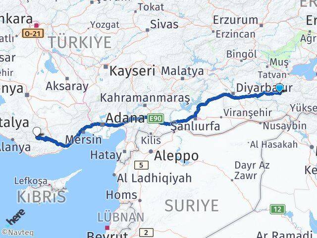 Siirt Ermenek Karaman Arası Kaç Km - Yol Haritası