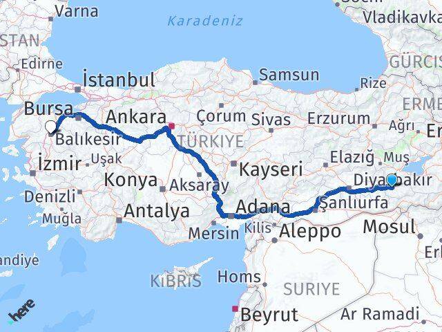 Siirt Karesi Balıkesir Arası Kaç Km - Yol Haritası