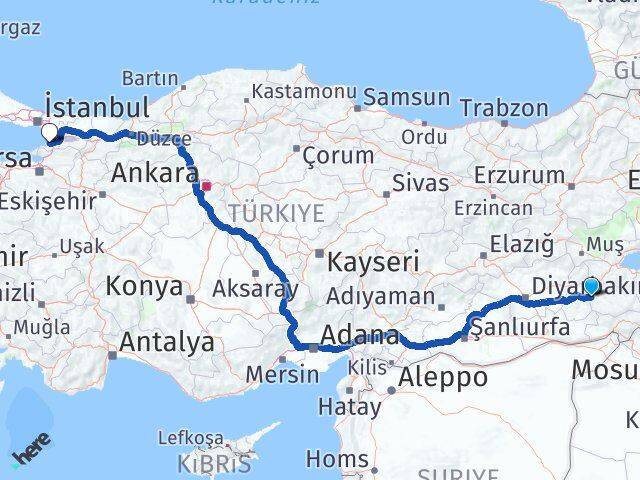 Siirt Kurtalan Yalova Arası Kaç Km - Yol Haritası
