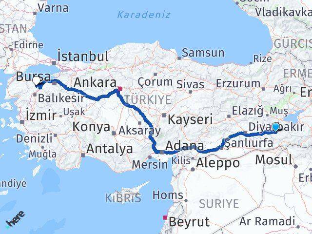 Siirt Manyas Balıkesir Arası Kaç Km - Yol Haritası