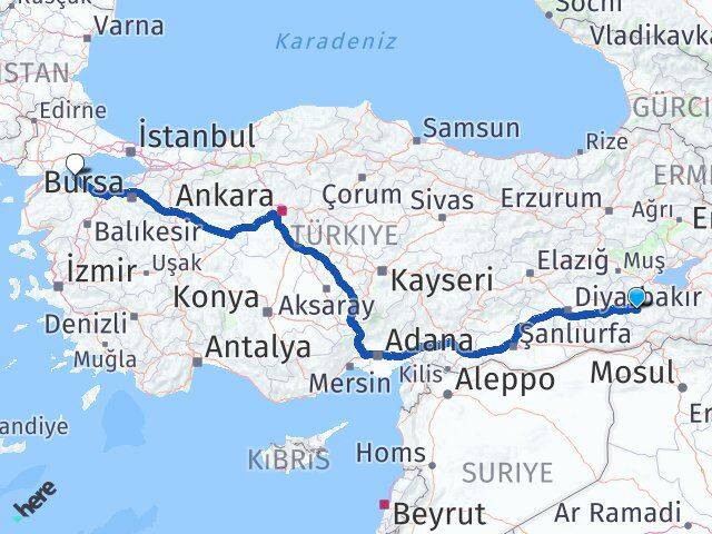 Siirt Marmara Balıkesir Arası Kaç Km - Yol Haritası