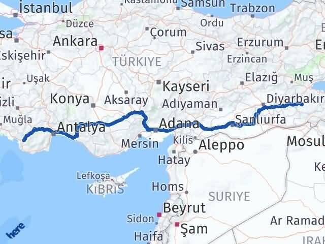 Siirt Seydikemer Muğla Arası Kaç Km - Yol Haritası