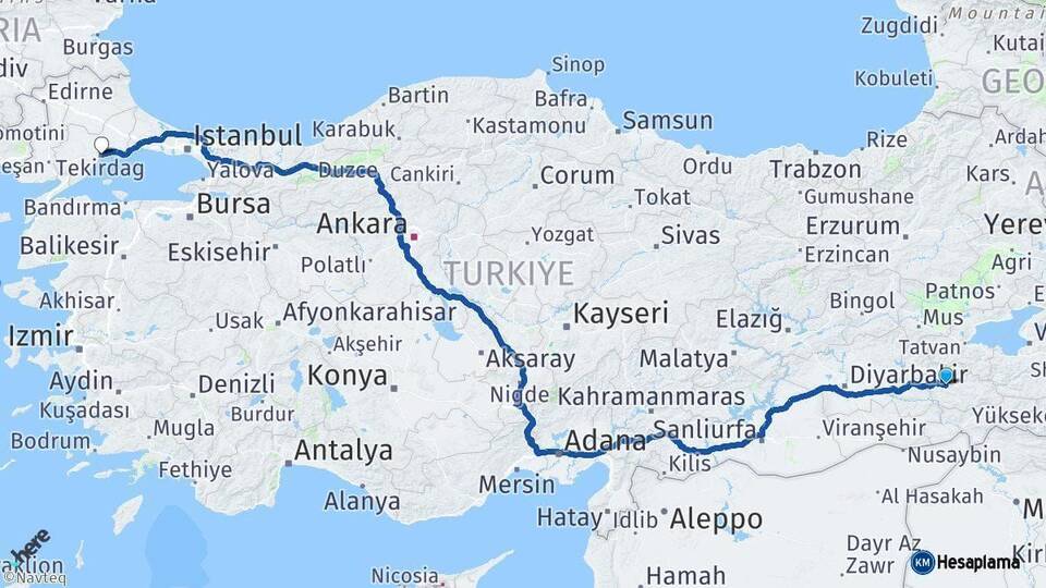 Siirt ile Tekirdağ Arası Kaç Km? Kaç Saat? Arası Kaç Saat? Nerede Yol Haritası Yakıt, Rota ve Mesafe Hesaplama Siirt ile Tekirdağ Arası Kaç Km? Kaç Saat? Arası Kaç Km Saat? Nerede Yol Haritası Yakıt, Rota ve Mesafe Hesaplama