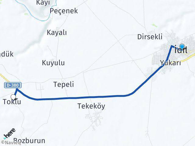 Şırnak İdil Toklu İdil Arası Kaç Km - Yol Haritası