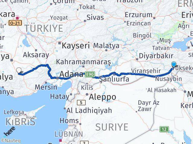 Şırnak Kazımkarabekir Karaman Arası Kaç Saat? Yol Haritası, Yakıt, Rota ve Mesafe Hesaplama Şırnak Kazımkarabekir Karaman Arası Kaç Km? Kaç Saat? Yol Haritası