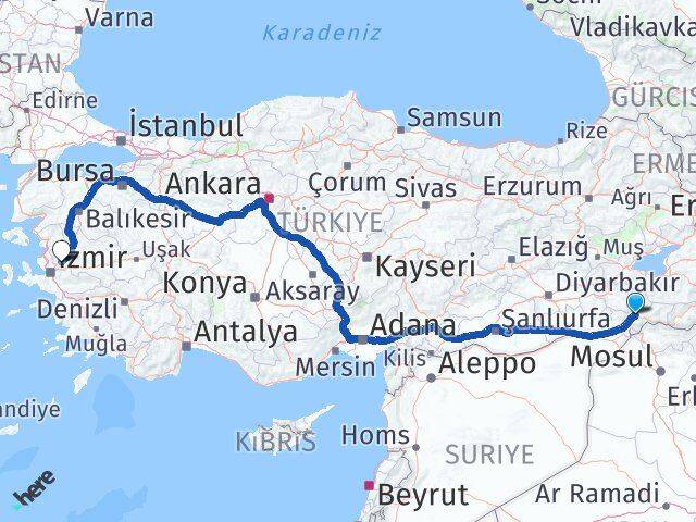 Şırnak Şehzadeler Manisa Arası Kaç Km - Yol Haritası