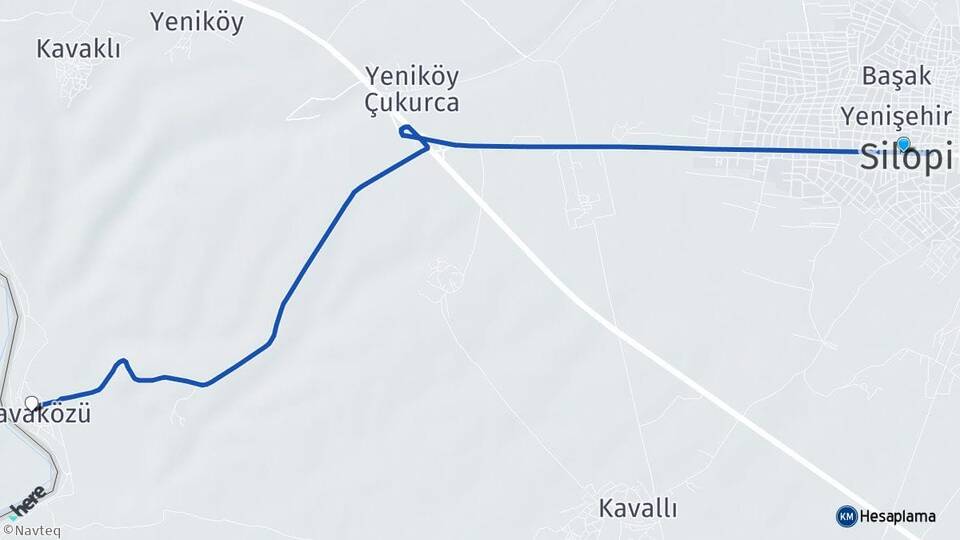 Şırnak Silopi Kavaközü Silopi Arası Kaç Km - Yol Haritası