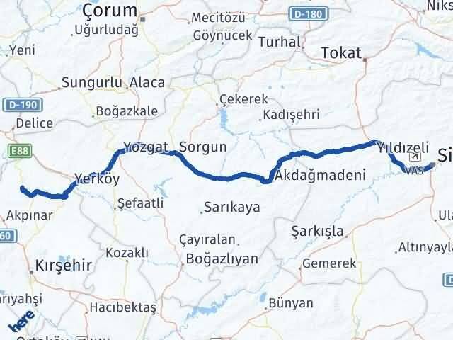 Sivas Akçakent Kırşehir Arası Kaç Saat? Yol Haritası, Yakıt, Rota ve Mesafe Hesaplama Sivas Akçakent Kırşehir Arası Kaç Km? Kaç Saat? Yol Haritası