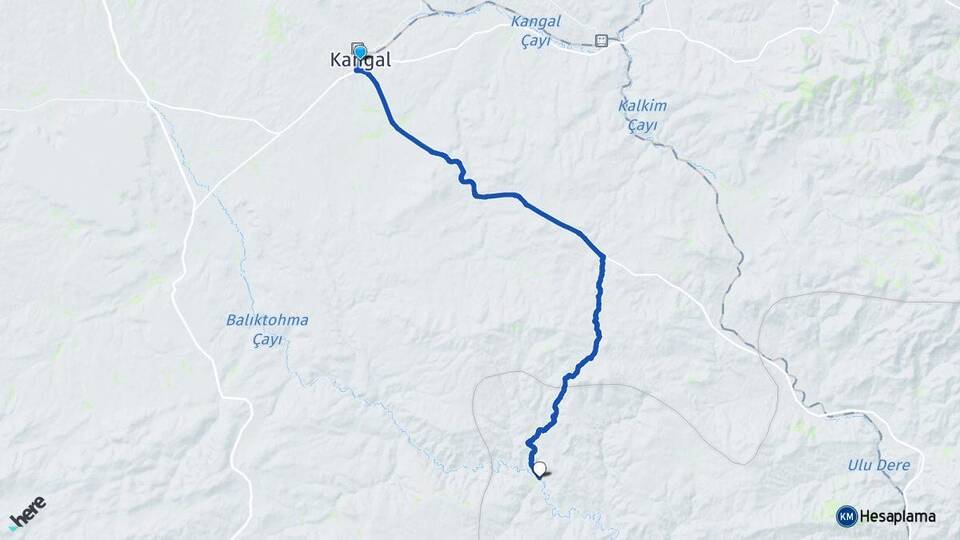 Sivas Kangal Sofular Kuluncak Malatya Arası Kaç Km - Yol Haritası