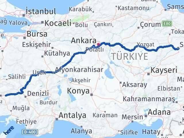Sivas Köşk Aydın Arası Kaç Saat? Yol Haritası, Yakıt, Rota ve Mesafe Hesaplama Sivas Köşk Aydın Arası Kaç Km? Kaç Saat? Yol Haritası