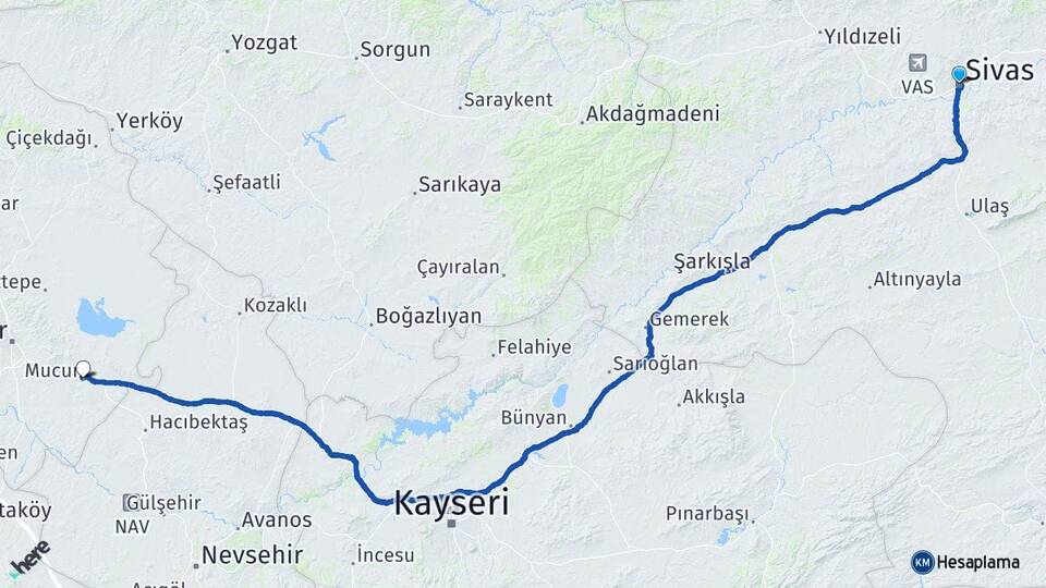 Sivas Mucur Kırşehir Arası Kaç Saat? Yol Haritası, Yakıt, Rota ve Mesafe Hesaplama Sivas Mucur Kırşehir Arası Kaç Km? Kaç Saat? Yol Haritası