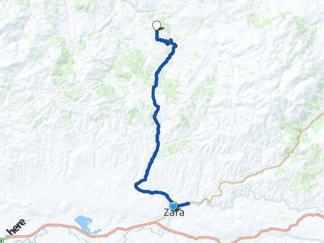 Sivas Zara Dilekpınarı Zara Arası Kaç Km - Yol Haritası