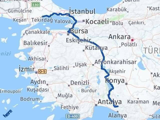 Tekirdağ Gündoğmuş Antalya Arası Kaç Saat? Yol Haritası, Yakıt, Rota ve Mesafe Hesaplama Tekirdağ Gündoğmuş Antalya Arası Kaç Km? Kaç Saat? Yol Haritası
