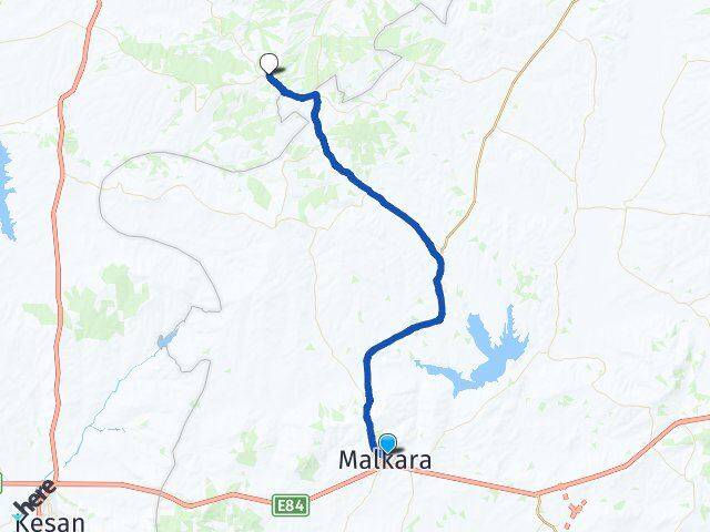 Tekirdağ Malkara Süleymaniye Uzunköprü Edirne Arası Kaç Km - Yol Haritası