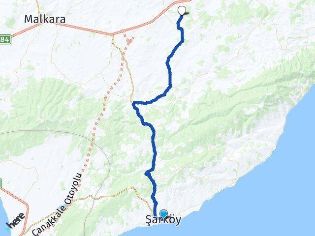 Tekirdağ Şarköy Dereköy Malkara Arası Kaç Km - Yol Haritası
