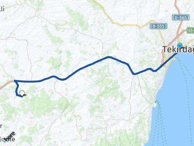 Tekirdağ Süleymanpaşa Akçahalil Süleymanpaşa Arası Kaç Km - Yol Haritası
