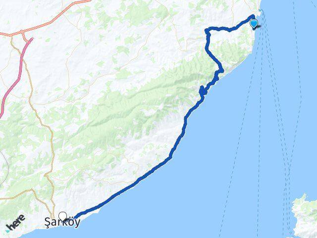 Tekirdağ Süleymanpaşa Kumbağ Şarköy Arası Kaç Km - Yol Haritası