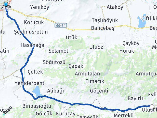 Tokat Zile Ulusulu Artova Arası Kaç Km - Yol Haritası