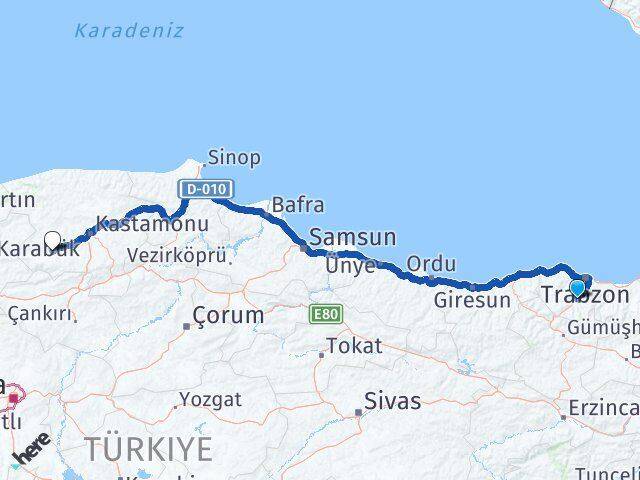 Trabzon Maçka Araç Kastamonu Arası Kaç Saat? Yol Haritası, Yakıt, Rota ve Mesafe Hesaplama Trabzon Maçka Araç Kastamonu Arası Kaç Km? Kaç Saat? Yol Haritası