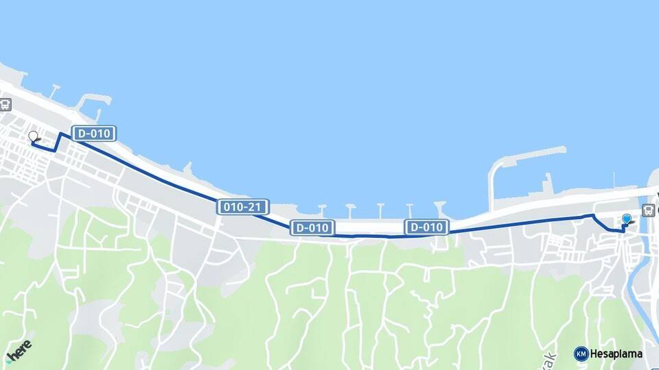 Trabzon Vakfıkebir Beşikdüzü Arası Kaç Km - Yol Haritası