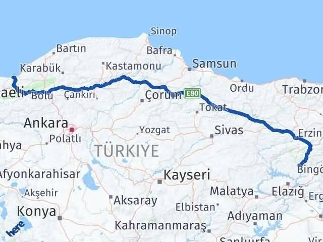 Tunceli Akçakoca Düzce Arası Kaç Saat? Yol Haritası, Yakıt, Rota ve Mesafe Hesaplama Tunceli Akçakoca Düzce Arası Kaç Km? Kaç Saat? Yol Haritası