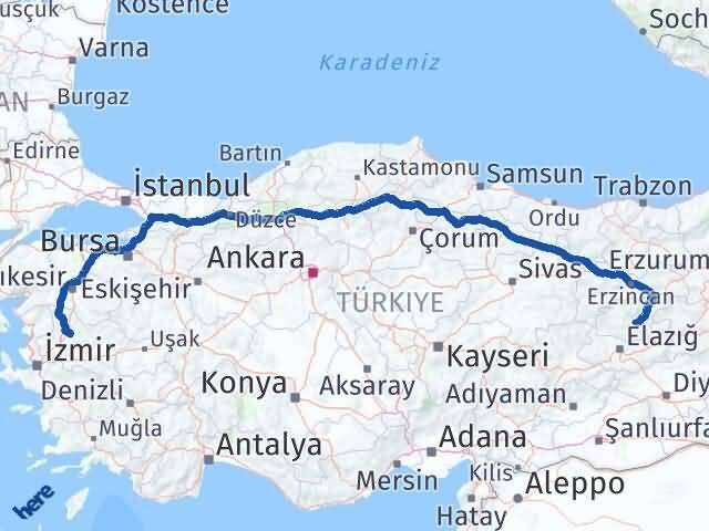 Tunceli Akhisar Manisa Arası Kaç Km - Yol Haritası