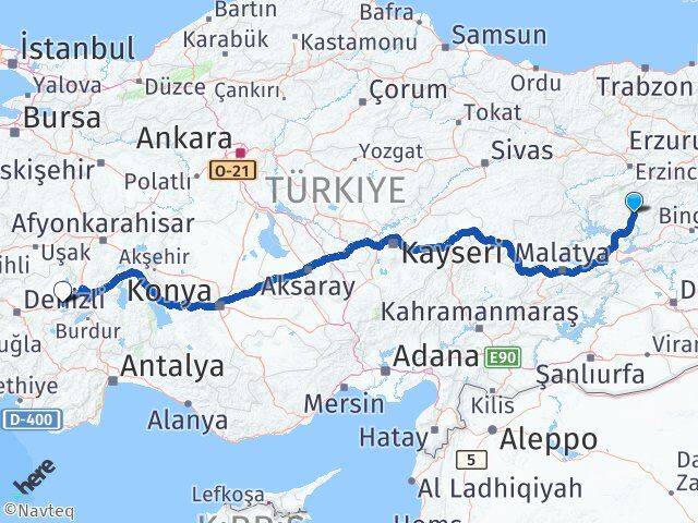 Tunceli Dazkırı Afyonkarahisar Arası Kaç Km - Yol Haritası