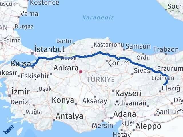 Tunceli Marmara Balıkesir Arası Kaç Km - Yol Haritası