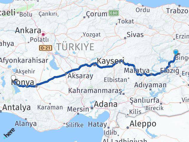 Tunceli Şarkikaraağaç Isparta Arası Kaç Km - Yol Haritası