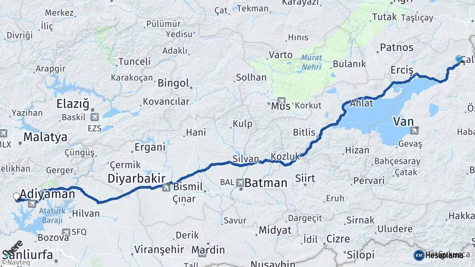 Van Çaldıran Adıyaman Arası Kaç Km? Arası Kaç Saat? Nerede Yol Haritası Yakıt, Rota ve Mesafe Hesaplama Van Çaldıran Adıyaman Arası Kaç Km? Arası Kaç Km Saat? Nerede Yol Haritası Yakıt, Rota ve Mesafe Hesaplama