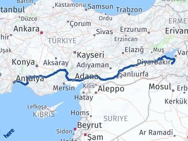 Van Çatak Antalya Arası Kaç Km? Arası Kaç Saat? Nerede Yol Haritası Yakıt, Rota ve Mesafe Hesaplama Van Çatak Antalya Arası Kaç Km? Arası Kaç Km Saat? Nerede Yol Haritası Yakıt, Rota ve Mesafe Hesaplama