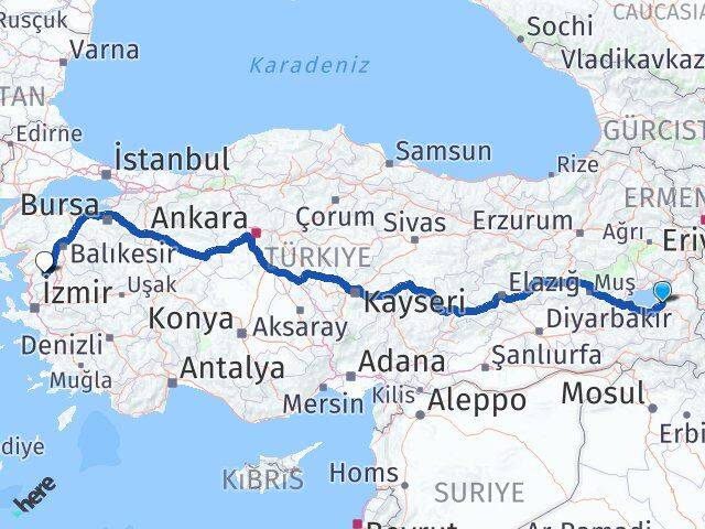Van Kınık İzmir Arası Kaç Saat? Yol Haritası, Yakıt, Rota ve Mesafe Hesaplama Van Kınık İzmir Arası Kaç Km? Kaç Saat? Yol Haritası