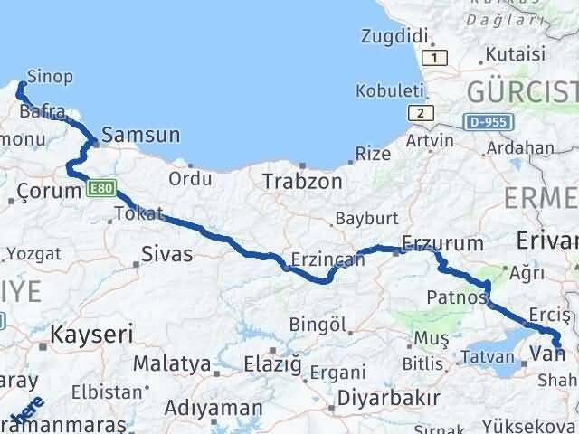 Van Özalp Sinop Arası Kaç Km? Arası Kaç Saat? Nerede Yol Haritası Yakıt, Rota ve Mesafe Hesaplama Van Özalp Sinop Arası Kaç Km? Arası Kaç Km Saat? Nerede Yol Haritası Yakıt, Rota ve Mesafe Hesaplama