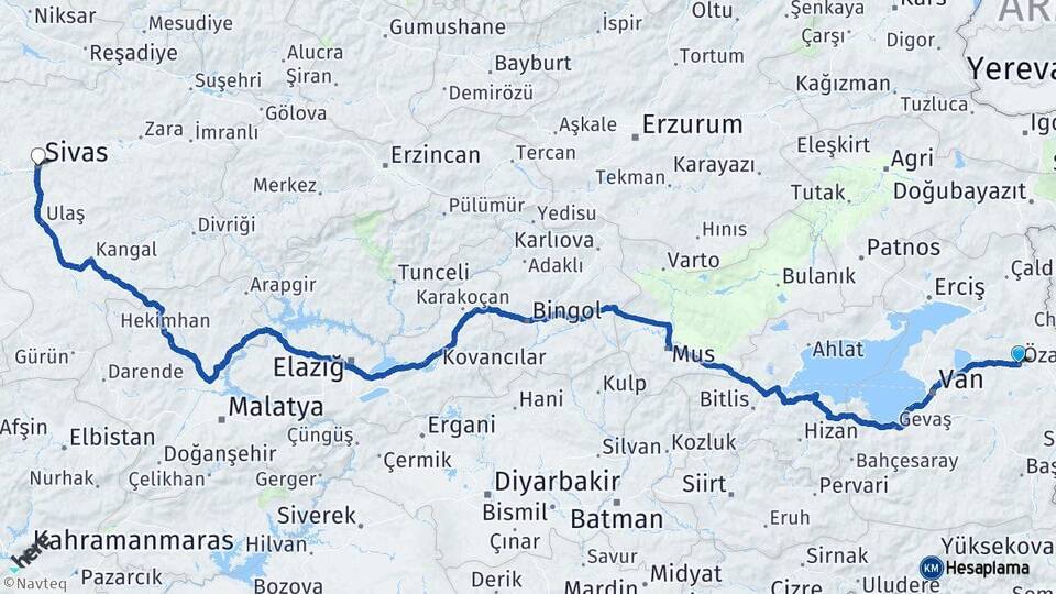 Van Özalp Sivas Arası Kaç Km? Arası Kaç Saat? Nerede Yol Haritası Yakıt, Rota ve Mesafe Hesaplama Van Özalp Sivas Arası Kaç Km? Arası Kaç Km Saat? Nerede Yol Haritası Yakıt, Rota ve Mesafe Hesaplama