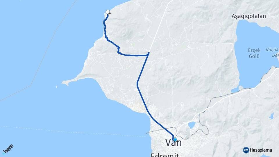 Van Özyurt Tuşba Arası Kaç Km - Yol Haritası
