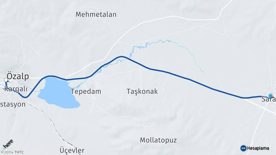 Van Saray Özalp Arası Kaç Km - Yol Haritası