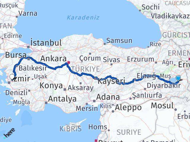 Van Şehzadeler Manisa Arası Kaç Km - Yol Haritası