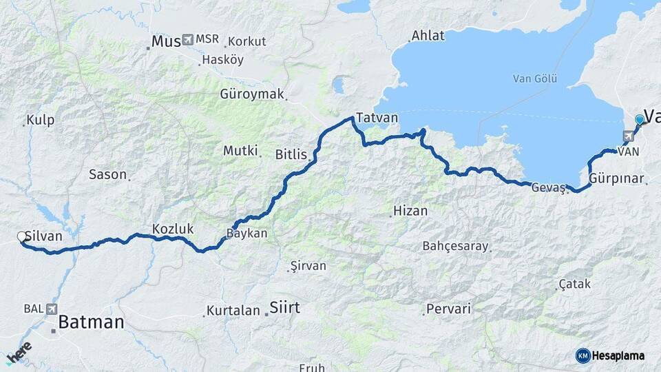 Van Silvan Diyarbakır Arası Kaç Saat? Yol Haritası, Yakıt, Rota ve Mesafe Hesaplama Van Silvan Diyarbakır Arası Kaç Km? Kaç Saat? Yol Haritası