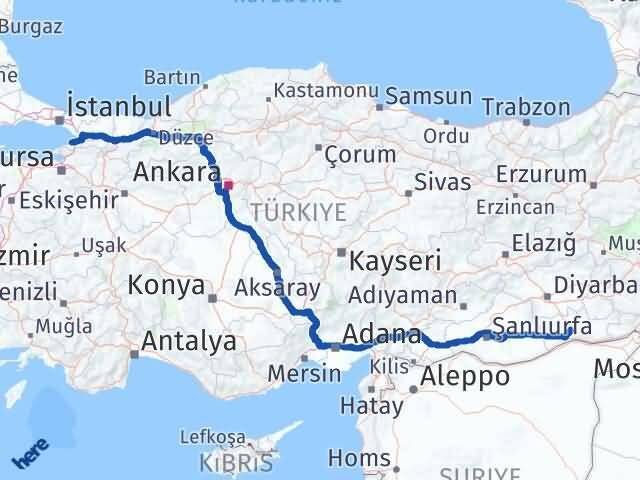 Yalova Artuklu Mardin Arası Kaç Km - Yol Haritası