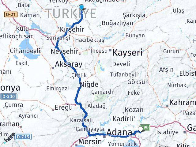 Yozgat Şefaatli Osmaniye Arası Kaç Km - Yol Haritası