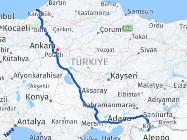 Zonguldak Elbeyli Kilis Arası Kaç Km - Yol Haritası