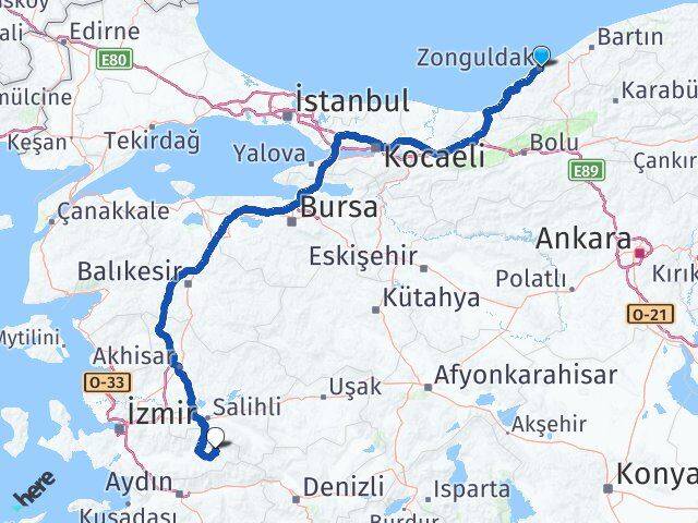 Zonguldak Kiraz İzmir Arası Kaç Saat? Yol Haritası, Yakıt, Rota ve Mesafe Hesaplama Zonguldak Kiraz İzmir Arası Kaç Km? Kaç Saat? Yol Haritası